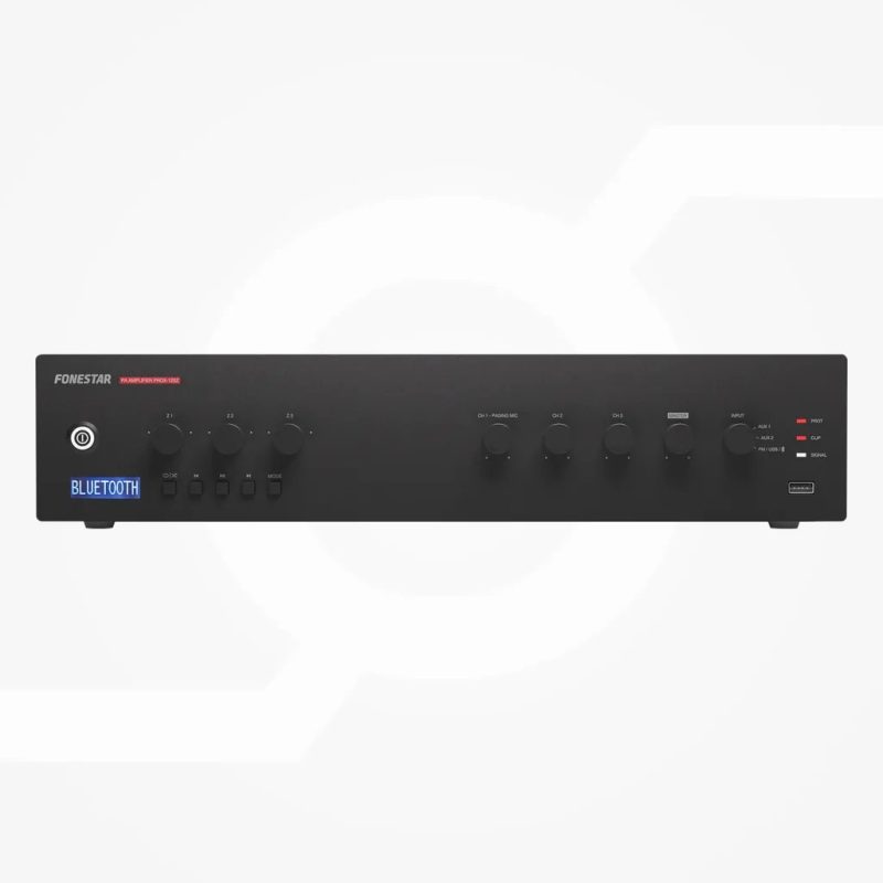 Amplificador PA 120Wrms 3Zonas BT/USB/MP3/FM FONESTAR
