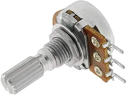 Potenciometro 50K Logaritmico Eje 6mm Corto Metal