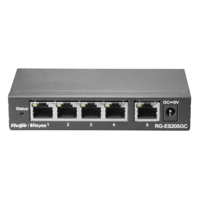 Switch Gigabit 4P + 1 Uplink Gestionable Cloud REYEE
