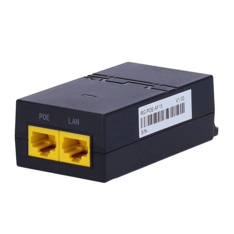 Inyector Alimentador PoE 15W Gigabit REYEE
