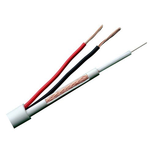 Cable MicroRG59 + 2×0,75mm CCTV BLANCO (100m)
