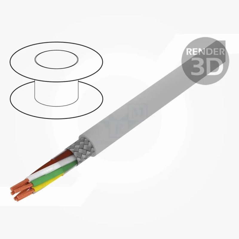 Cable LiYCY BiT LiYCY 6×0,5mm2 PVC gris 300V