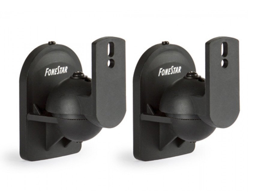 Pareja Soportes Orientables de Pared para Cajas Acusticas NEGRO