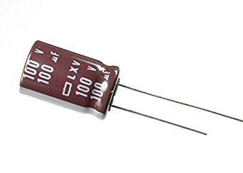 100uF 100Vdc 105ÂºC Condensador Electrolitico 10x20mm Radial