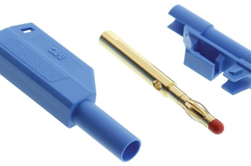 Banana Macho 4mm 32A 1000V AZUL LAS-S-BLAU