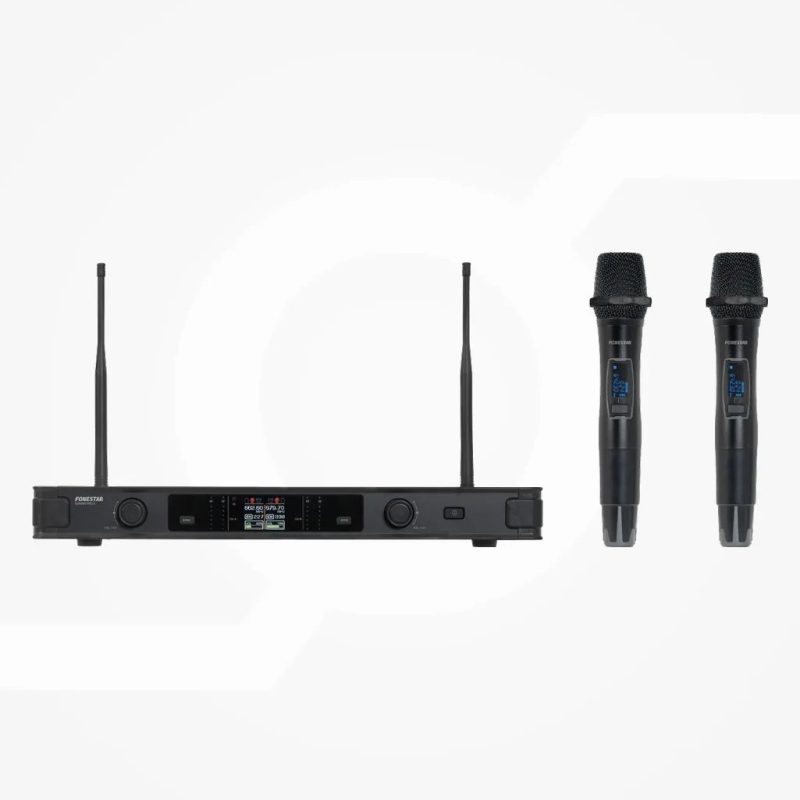 2 Microfonos Inalambricos Mano UHF FONESTAR SONAIR-PRO-2M