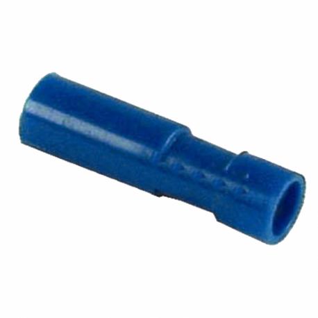 Terminal Cilindrico Hembra 5mm Aislado AZUL