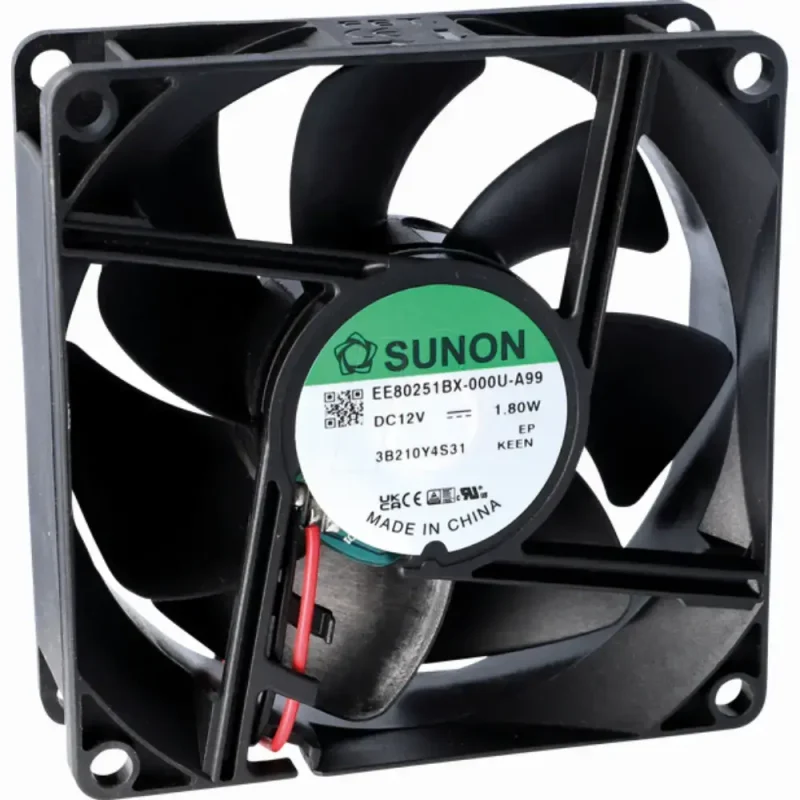 Ventilador DC 80x80x15mm axiales 12VDC 57,1m3/h 29,9dBA