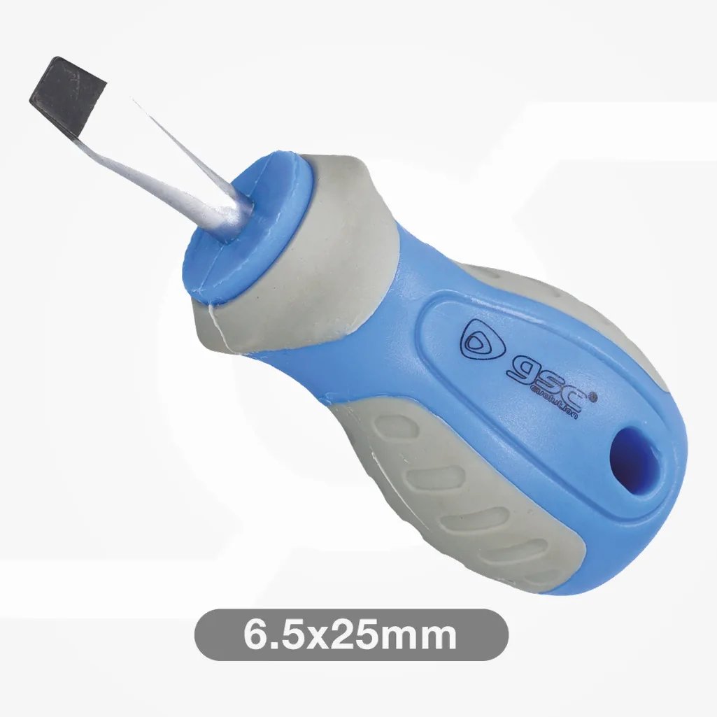 Destornillador plano corto 6,5x25mm