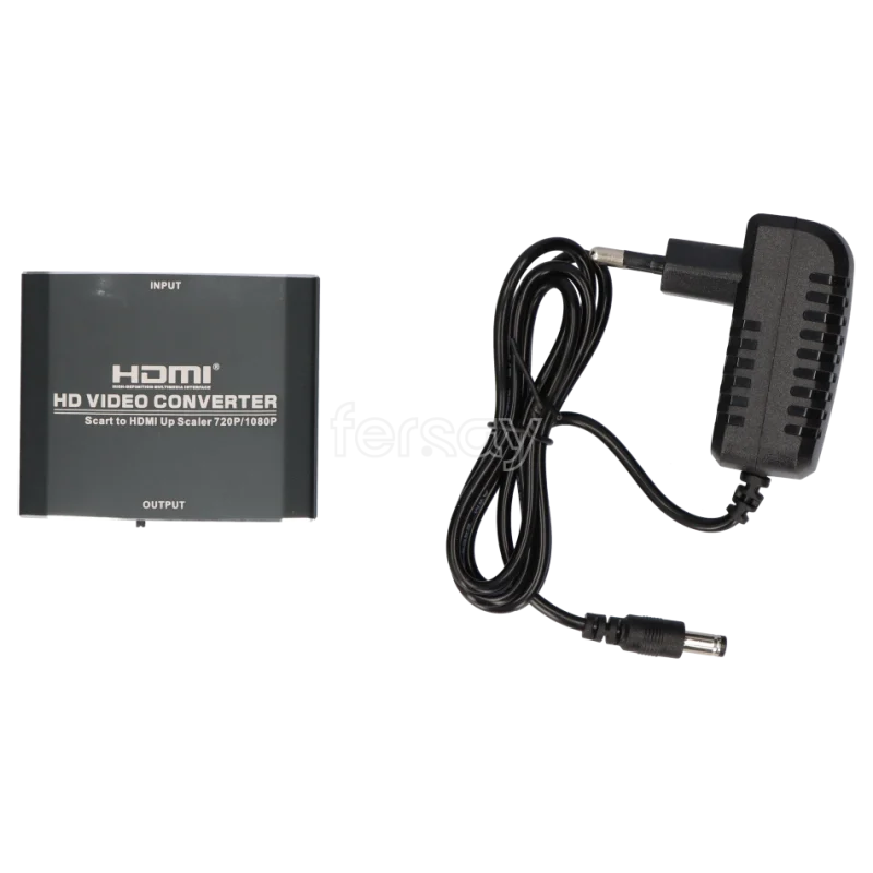 Mini convertidor euroconector a HDMI, 1920×1200, 1080i/p, 720p, 576i/p, 480i/p, con salida de audio independiente