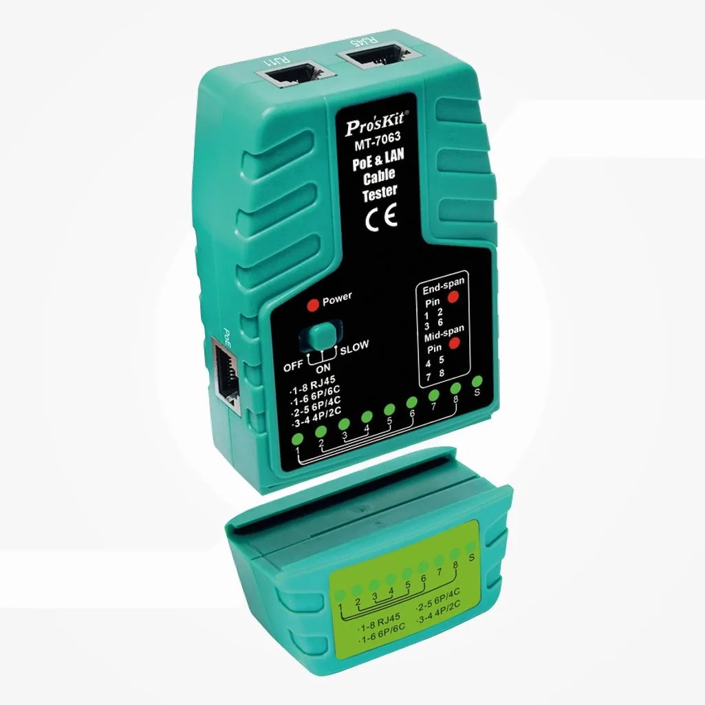 Tester para redes LAN Ethernet y PoE